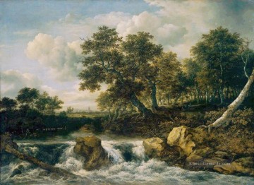 Berg Landschaft Jacob van Ruisdael Isaakszoon Fluss Ölgemälde